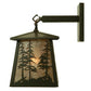 Meyda Lighting Stillwater 7" Timeless Bronze Tall Pines Hanging Wall Sconce