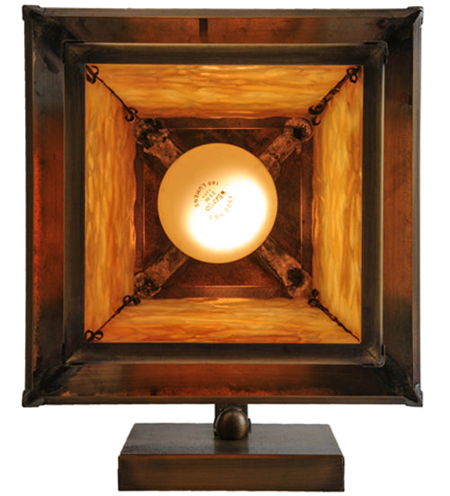 Meyda Lighting Stillwater 8" Antique Brass Fly Fishing Creek Hanging Wall Sconce With Beige Art Shade Glass
