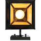 Meyda Lighting Stillwater 8" Craftsman Brown Song Bird Curved Arm Wall Sconce With Beige Irridescent Shade Glass