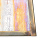 Meyda Lighting Stillwater 8" Vintage Brass "T" Mission Wall Sconce With Beige Iridescent Shade Glass