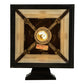 Meyda Lighting Stillwater 9" Craftsman Brown Cross Mission Solid Mount Wall Sconce With White Opal Art Shade Glass