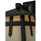 Meyda Lighting Stillwater 9" Craftsman Brown Cross Mission Solid Mount Wall Sconce With White Opal Art Shade Glass