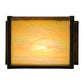 Meyda Lighting Stillwater 9" Craftsman Brown Song Bird Wall Sconce With Beige Irridescent Shade Glass