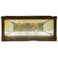 Meyda Lighting Stillwater 9" LED Vintage Copper Song Bird Wall Sconce With Beige Art Shade Glass
