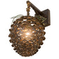 Meyda Lighting Stoneycreek 11" Dark Burnished Antique Copper & Green Needles Hanging Wall Sconce