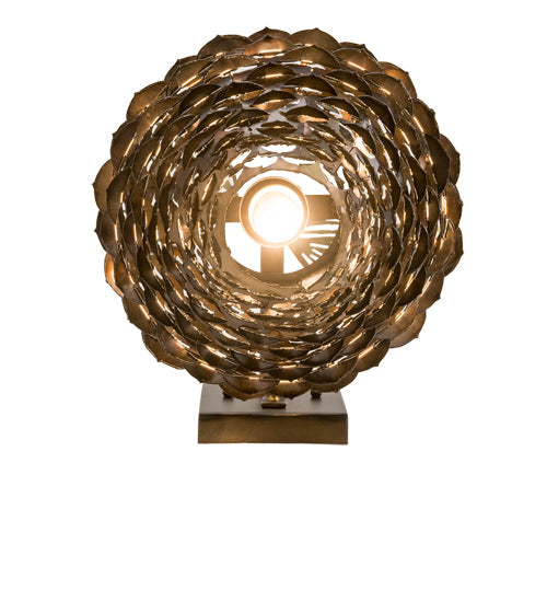 Meyda Lighting Stoneycreek 11" Dark Burnished Antique Copper & Green Needles Hanging Wall Sconce