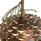 Meyda Lighting Stoneycreek 11" Dark Burnished Antique Copper & Green Needles Hanging Wall Sconce