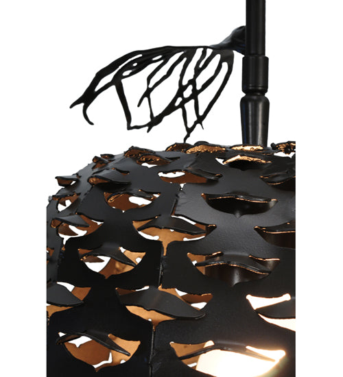 Meyda Lighting Stoneycreek 11" Timeless Bronze and Green Verdigris Pinecone Semi-flush Mount Ceiling Light