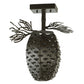 Meyda Lighting Stoneycreek 13" Timeless Bronze Pinecone Semi-flush Mount Ceiling Light