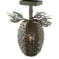 Meyda Lighting Stoneycreek 13" Timeless Bronze Pinecone Semi-flush Mount Ceiling Light