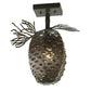 Meyda Lighting Stoneycreek 13" Timeless Bronze Pinecone Semi-flush Mount Ceiling Light