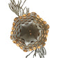 Meyda Lighting Stoneycreek 13" Timeless Bronze Pinecone Semi-flush Mount Ceiling Light