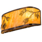 Meyda Lighting Stoneycreek 17" 2-Light Dark Burnished Transparent Copper Mountain Pine Wall Sconce With New Mica Acrylic Shade