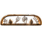 Meyda Lighting Stoneycreek 17" 2-Light Dark Burnished Transparent Copper Mountain Pine Wall Sconce With New Mica Acrylic Shade