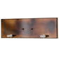 Meyda Lighting Stoneycreek 17" 2-Light Dark Burnished Transparent Copper Mountain Pine Wall Sconce With New Mica Acrylic Shade