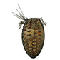 Meyda Lighting Stoneycreek Pinecone 16" 2-Light Antique Copper Wall Sconce With Silver Mica Shade Glass