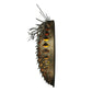 Meyda Lighting Stoneycreek Pinecone 16" 2-Light Antique Copper Wall Sconce With Silver Mica Shade Glass