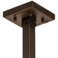 Meyda Lighting Stratum 54" 12-Light Oil Rubbed Bronze Island Chandelier With Sahara Taupe Idalight Shade Glass