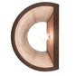 Meyda Lighting Strike of the Eagle 13" 2-Light Rust Wall Sconce With Silver Mica Shade Glass