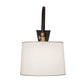 Meyda Lighting Stuyvesant 20" Oil Rubbed Bronze Swing Arm Wall Sconce With Eggshell Textrene Shade