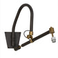 Meyda Lighting Stuyvesant 20" Oil Rubbed Bronze Swing Arm Wall Sconce With Eggshell Textrene Shade