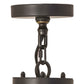 Meyda Lighting Suffolk 60" 13-Light 2-Tier Solar Black Chandelier