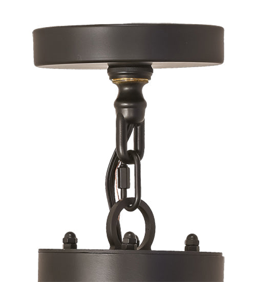 Meyda Lighting Suffolk 60" 13-Light 2-Tier Solar Black Chandelier