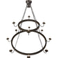 Meyda Lighting Suffolk 60" 13-Light 2-Tier Solar Black Chandelier