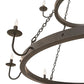 Meyda Lighting Suffolk 60" 13-Light 2-Tier Solar Black Chandelier