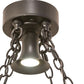 Meyda Lighting Suffolk 60" 13-Light 2-Tier Solar Black Chandelier