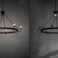 Meyda Lighting Suffolk 60" 9-Light Solar Black Chandelier