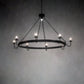 Meyda Lighting Suffolk 60" 9-Light Solar Black Chandelier