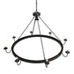 Meyda Lighting Suffolk 60" 9-Light Solar Black Chandelier