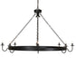 Meyda Lighting Suffolk 60" 9-Light Solar Black Chandelier