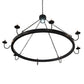 Meyda Lighting Suffolk 60" 9-Light Solar Black Chandelier