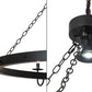 Meyda Lighting Suffolk 60" 9-Light Solar Black Chandelier