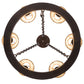 Meyda Lighting Sullivan Ranch 28" 6-Light Mahogany Bronze Chandelier With Tan Faux Leather Shade