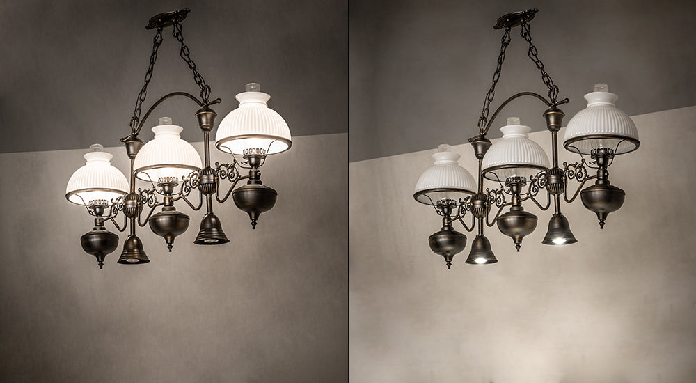 Meyda Lighting Sunbury 48" 3-Light Antique Craftsman Brown Island Pendant Light With White & Clear Shade Glass