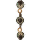 Meyda Lighting Sunbury 48" 5-Light Brown Bronze Island Pendant Light With Green & White Shade Glass