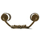 Meyda Lighting Sunflower 12" 2-Light Gold Metallic Wall Sconce With Black Satin Textrene Shade