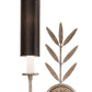 Meyda Lighting Sunflower 12" 2-Light Silver Sand Wall Sconce With Black Satin Textrene Shade
