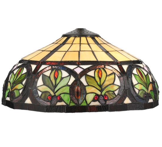 Meyda Lighting Sunrise 16" Multi-Colored Shade Glass