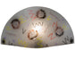 Meyda Lighting Supernova 19" Transparent Copper Wall Sconce With Multi-Colored Fused Shade Glass