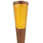 Meyda Lighting Sutter 10" LED Matte Copper Vein Wall Sconce With Amber Mica Shade Glass