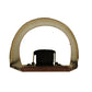 Meyda Lighting Sutter 10" LED Matte Copper Vein Wall Sconce With Amber Mica Shade Glass