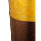 Meyda Lighting Sutter 10" LED Matte Copper Vein Wall Sconce With Amber Mica Shade Glass