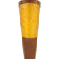 Meyda Lighting Sutter 10" LED Matte Copper Vein Wall Sconce With Amber Mica Shade Glass