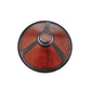 Meyda Lighting Sutter 17" Mahogany Bronze Accent Table Lamp With Amber Mica Shade Glass