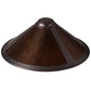 Meyda Lighting Sutter 17" Mahogany Bronze Frame With Amber Mica Shade Glass
