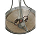 Meyda Lighting Sutter 18" 2-Light Nickel Powder Inverted Pendant Light With Silver Mica Shade Glass
